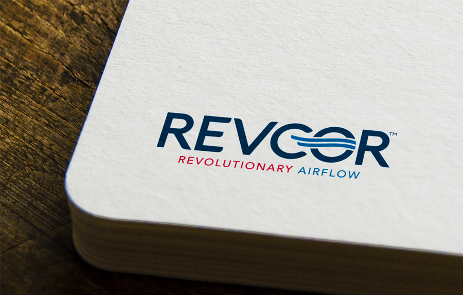 Revcor logo on paper